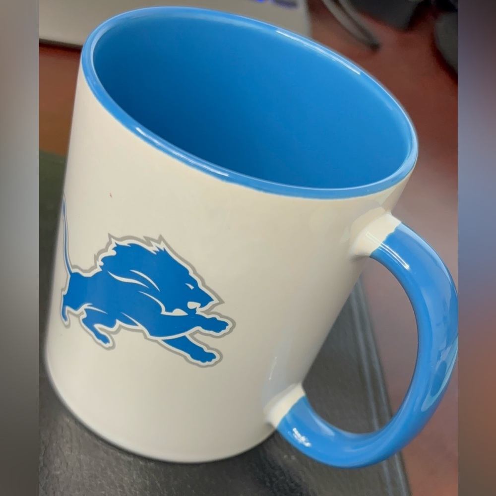 NFL Detroit Lions Blue and White Mug 11oz